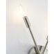 Canada 2 Light 3 inch Shiny Nickel Wall Sconce Wall Light